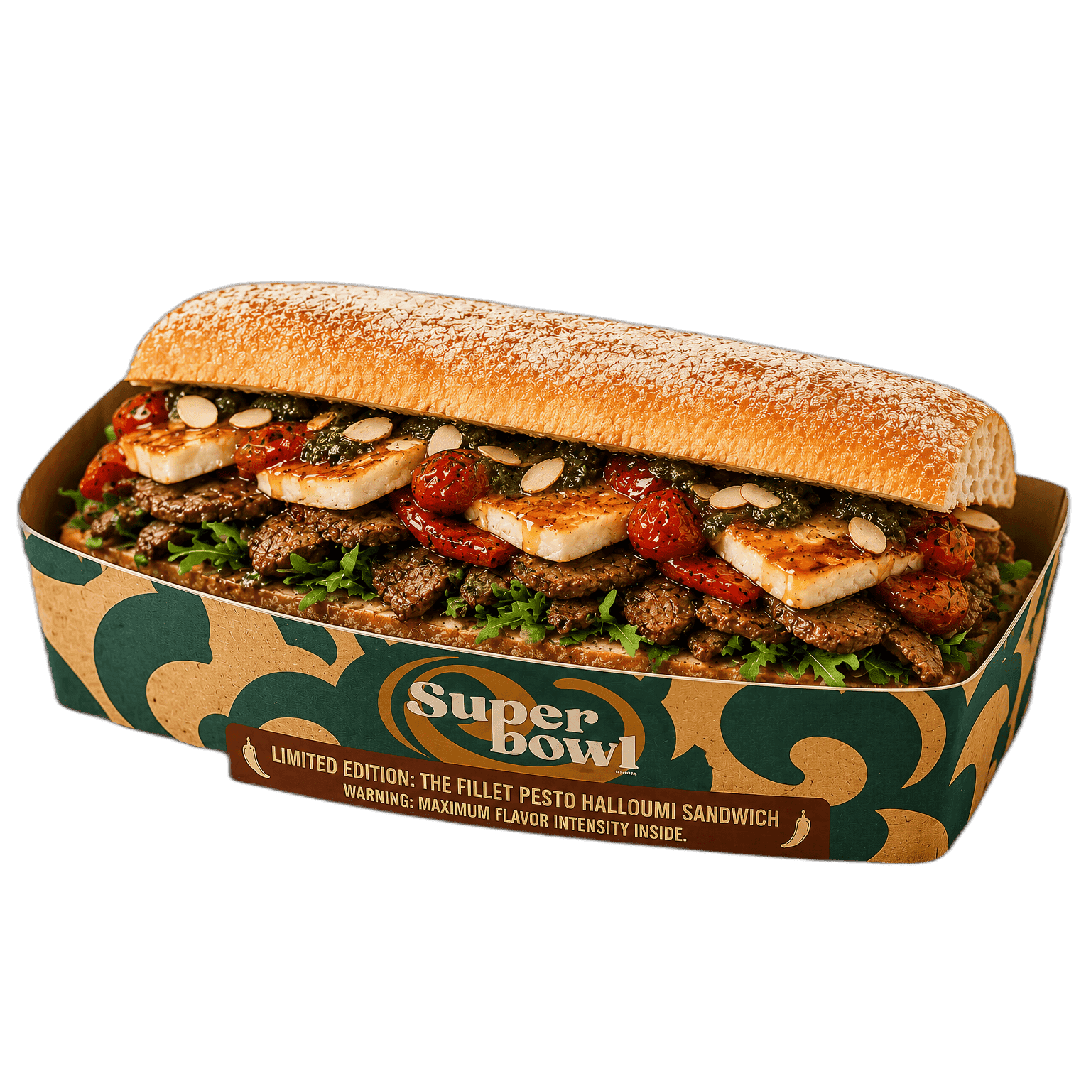 Fillet Pesto Halloumi Sandwic